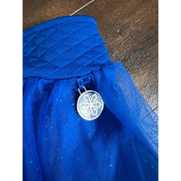 Disney Frozen Girls Size 18 Months Blue Tulle Sparkle Skirt with Snowflake! - Picture 2 of 8